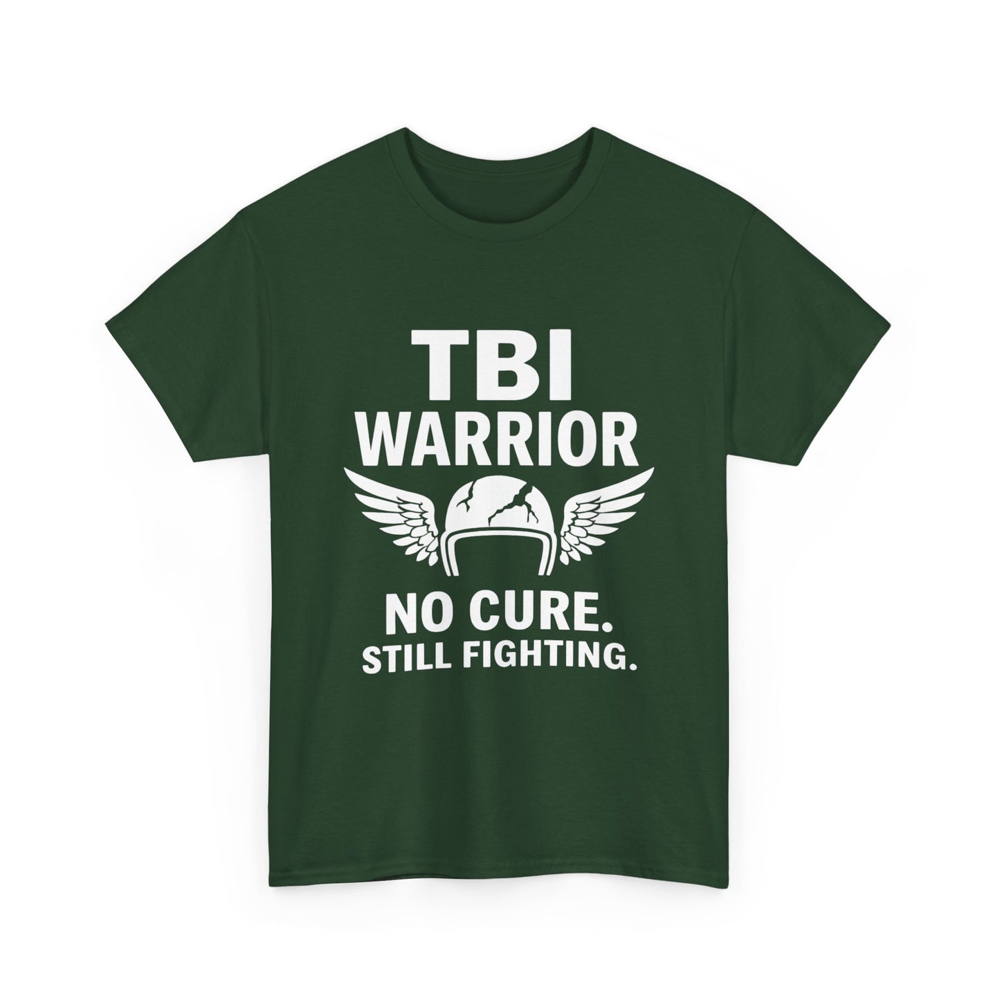 TBI No Cure Minimalist Tee — Black Print