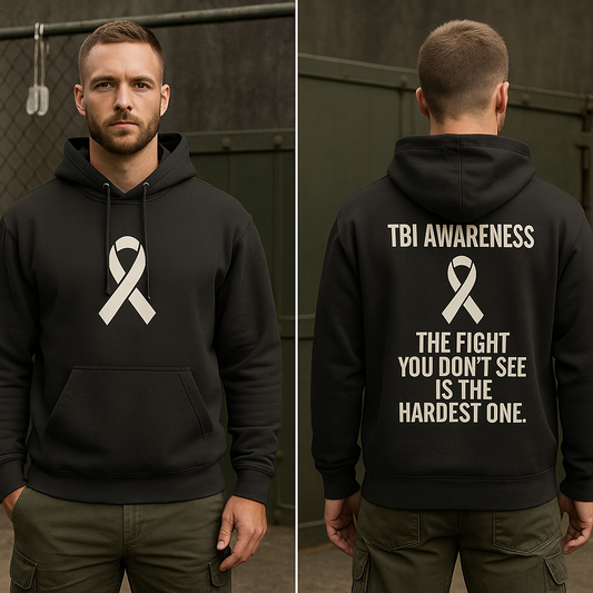 TBI Awareness Ribbon Hoodie — The Fight You Don’t See