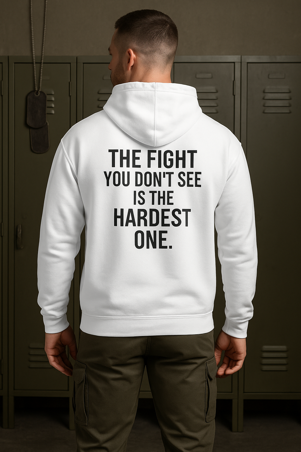 TBI WARRIOR Hoodie — Back Quote